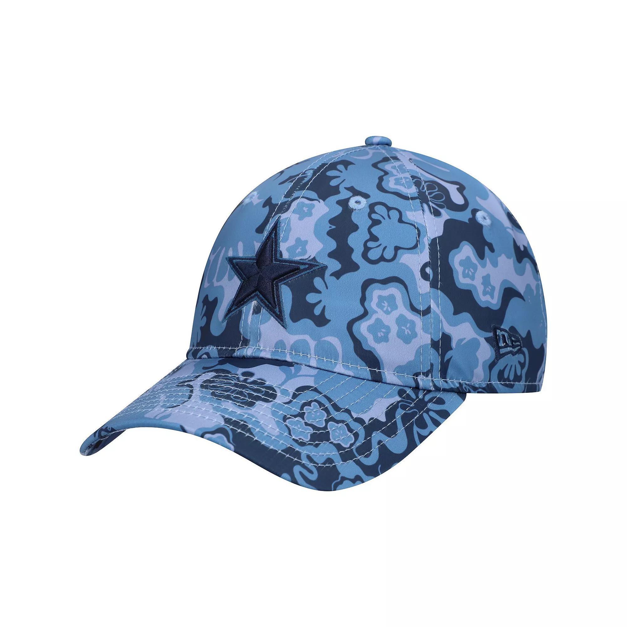 Women's New Era Navy Dallas Cowboys Trippy 9TWENTY Adjustable Hat, Blue Product Image