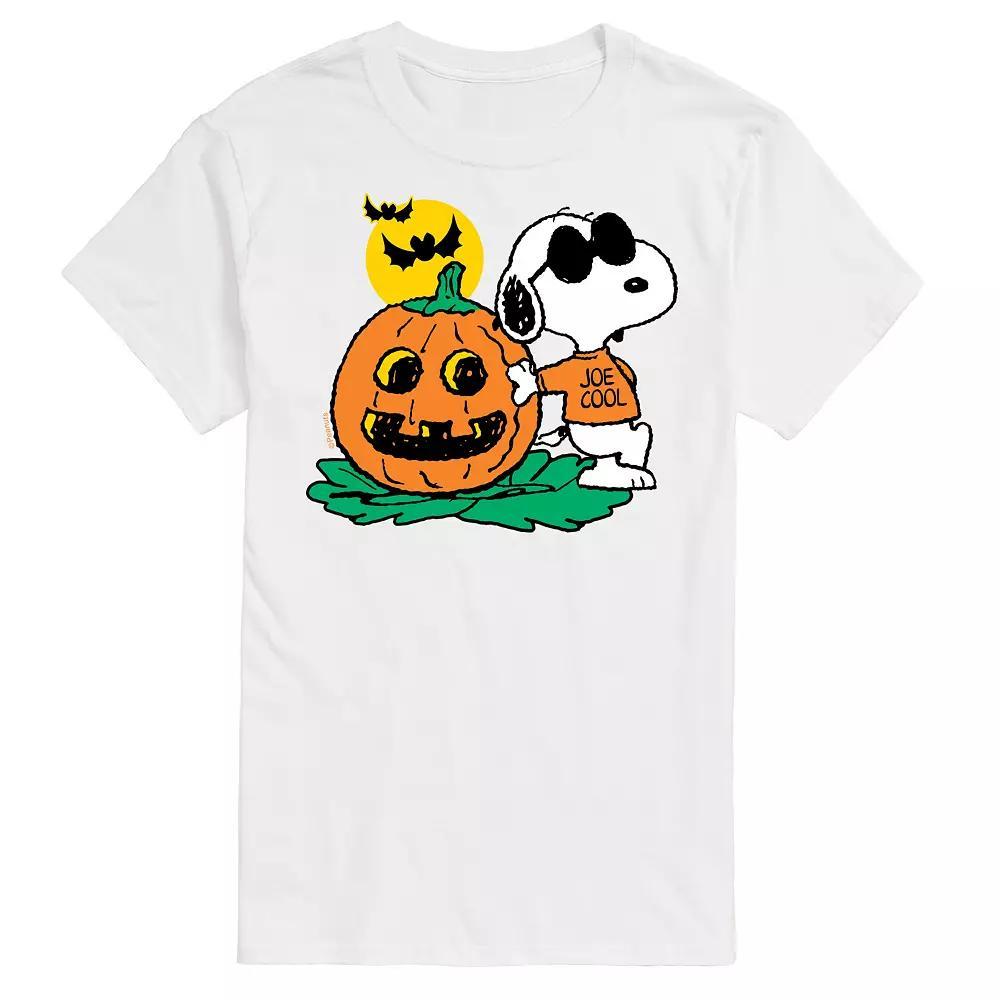 Big & Tall Peanuts Joe Cool Pumpkin Tee, Men's, Size: 4XB, White Product Image