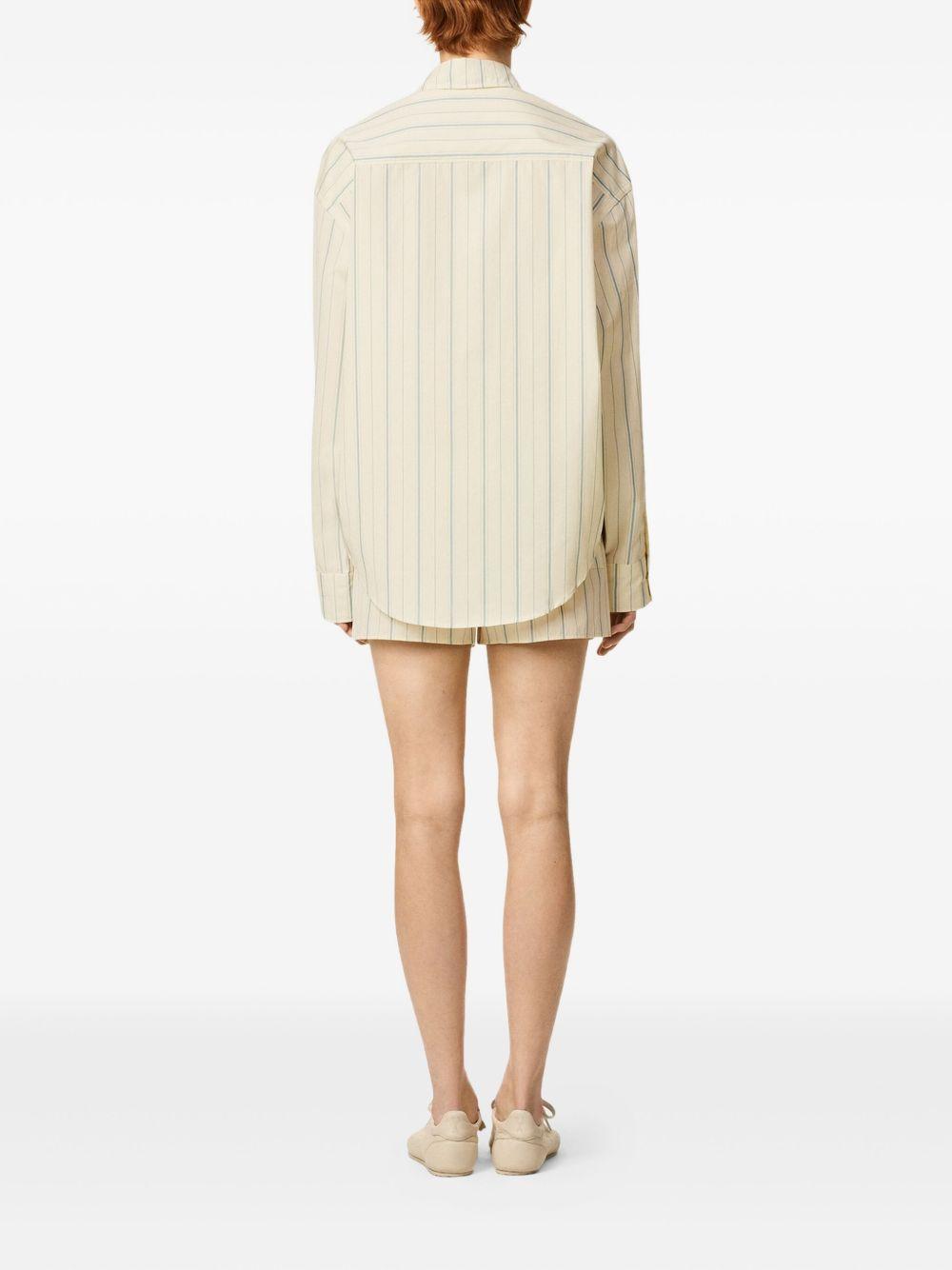 striped button-up shirt Product Image