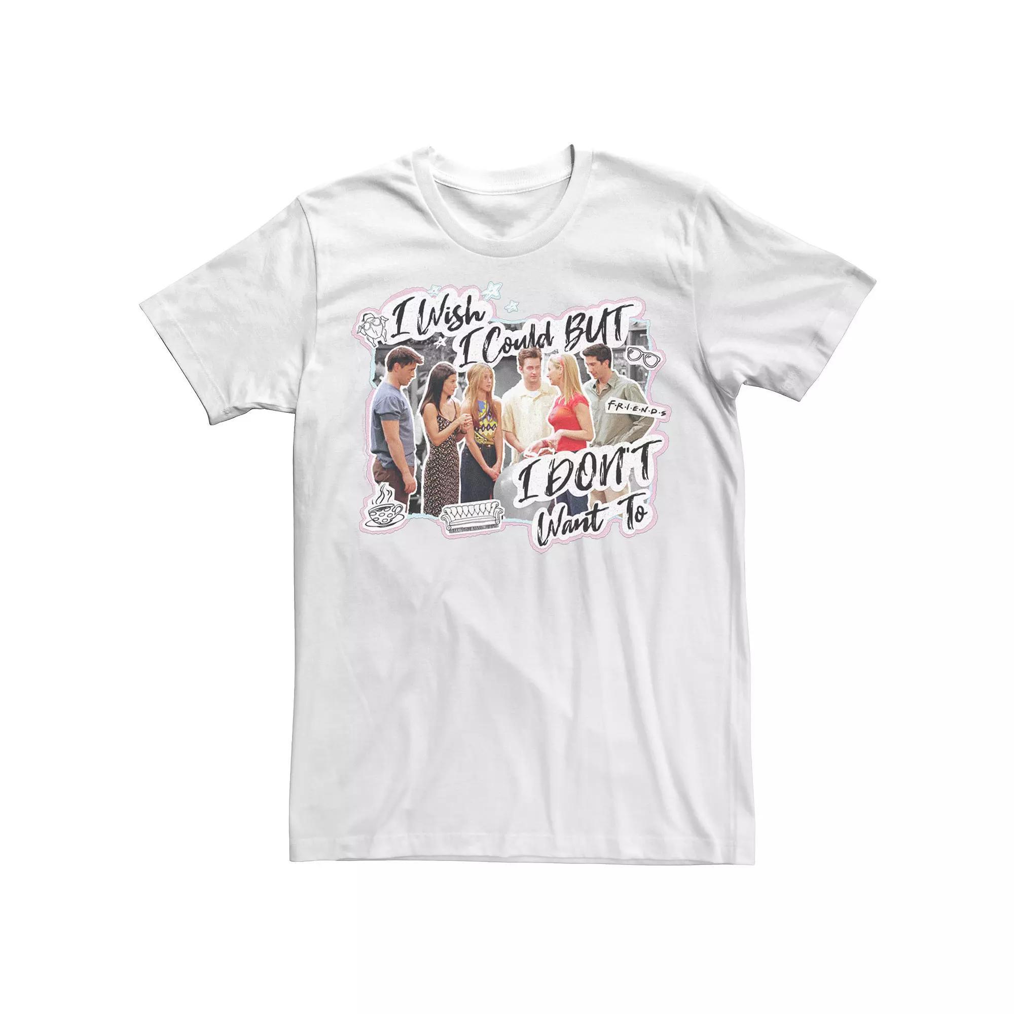 Men's Friends I Wish I Could But I Don't Want To Tee,  Product Image