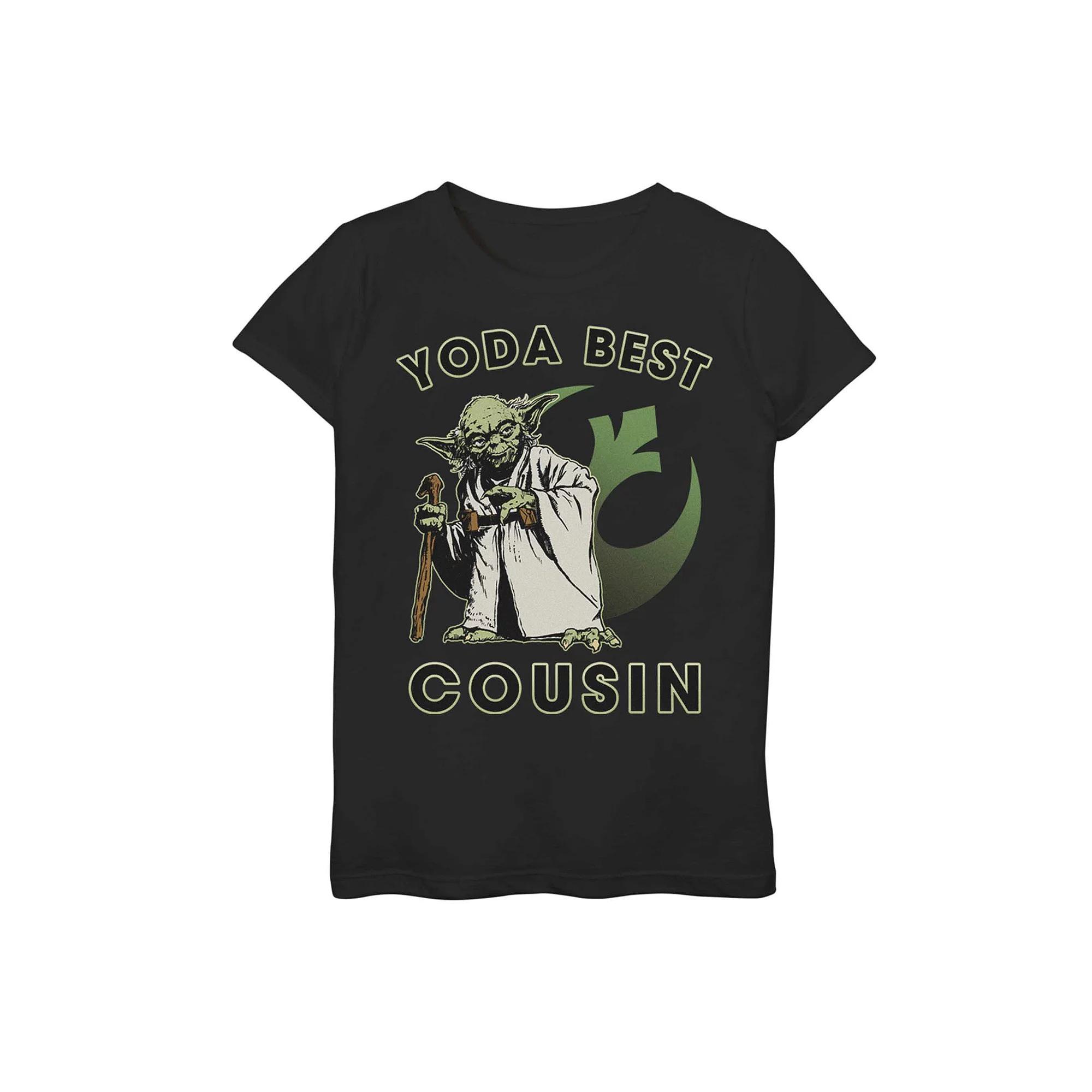 Girls' 7-16 Star Wars Yoda Best Cousin Graphic Tee, Girl's,  Product Image