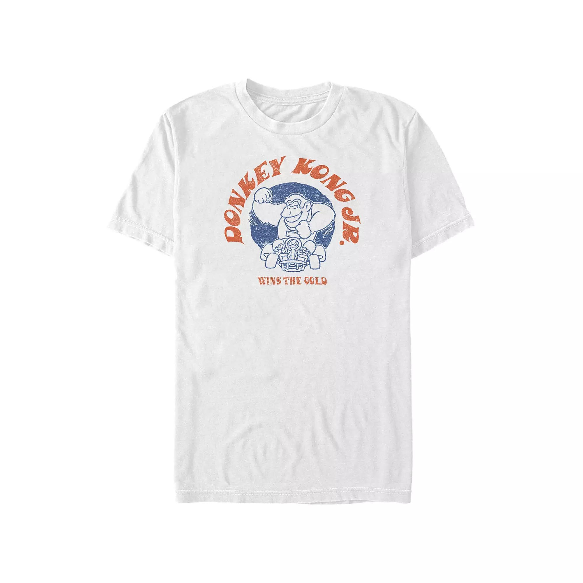 Men's Mario Kart Donkey Kong Jr. Wins The Gold Graphic Tee,  Product Image