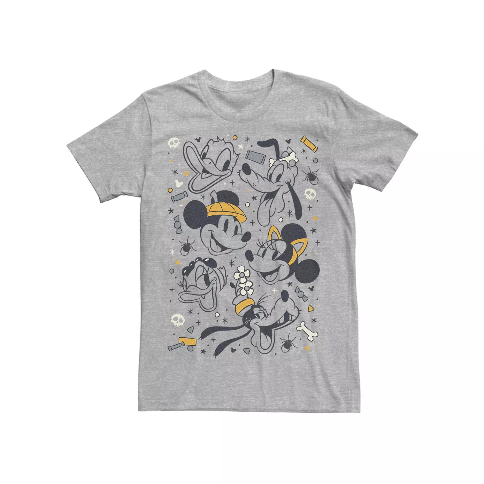 Disney's Mickey Classic Halloween Friends with Treats Men's Tee,  Product Image