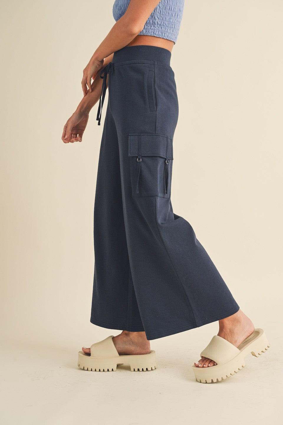 Wide Leg Cargo Pants Product Image