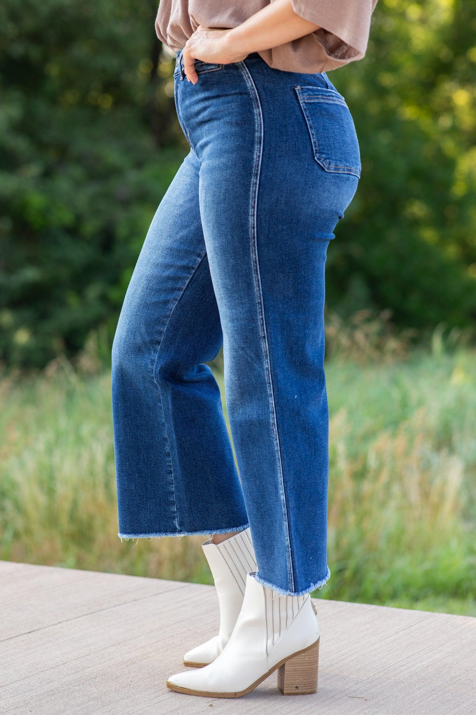 Mica High Rise Crop Wide Leg Jean Product Image