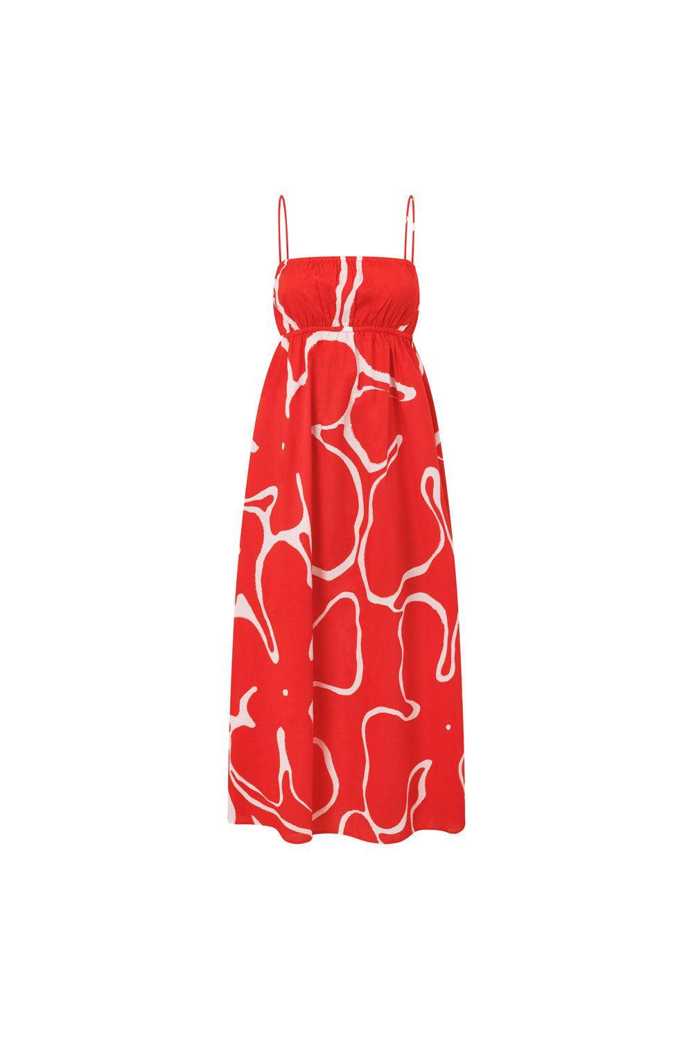 Catie Dress - Evoke Red Product Image