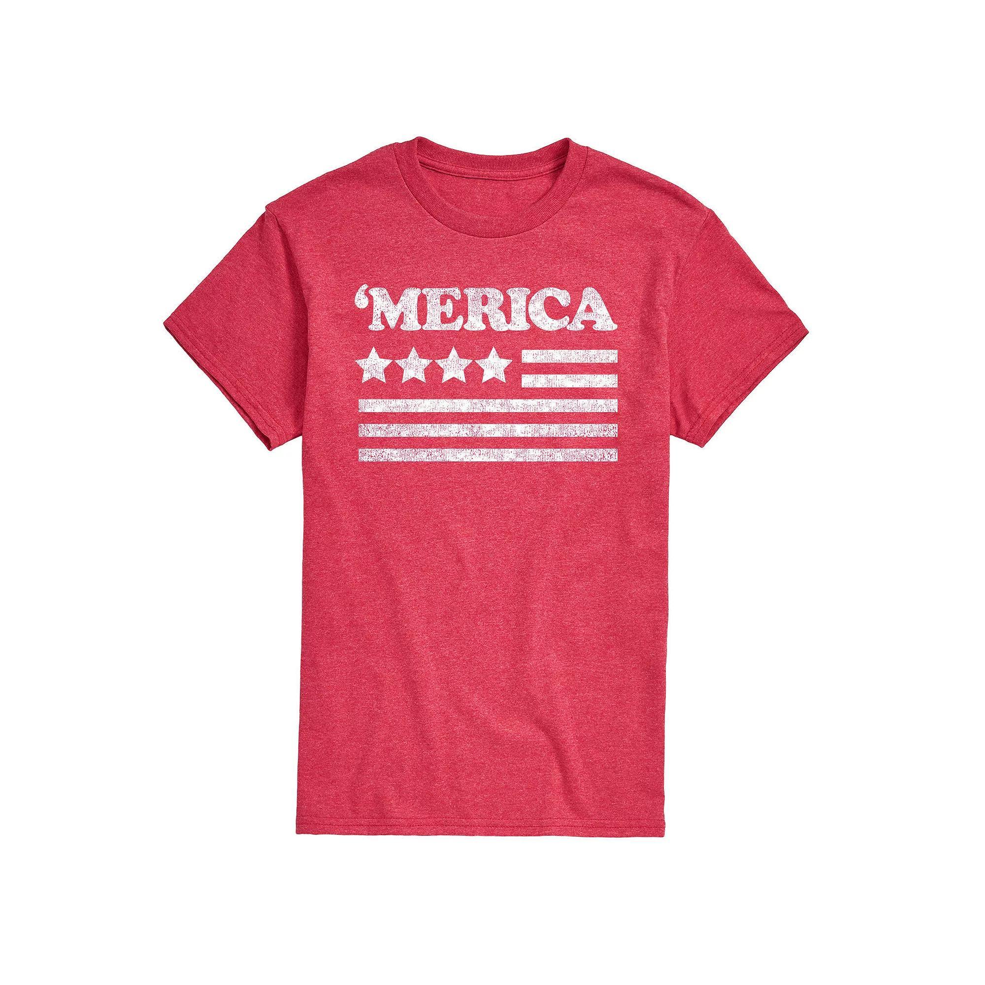 Men's Merica Tee, Size: XXL, Red Product Image