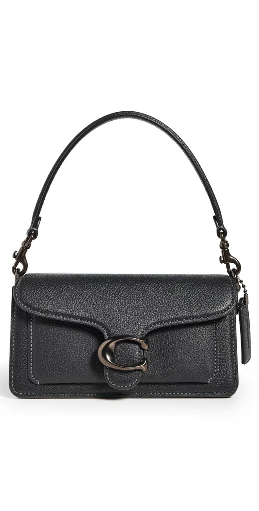 Tabby Leather Shoulder Bag In V5/black Product Image