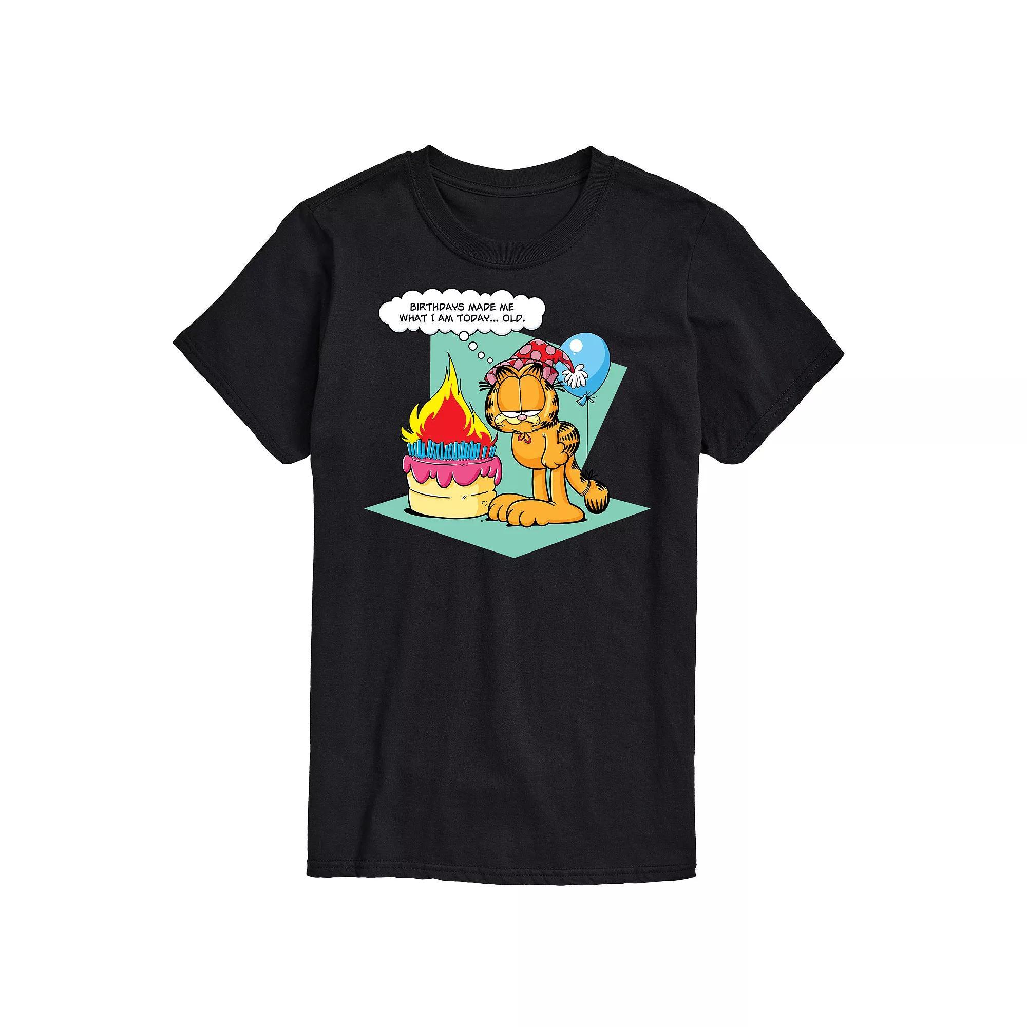 Men's Garfield Birthdays Make Me Old Graphic Tee,  Product Image