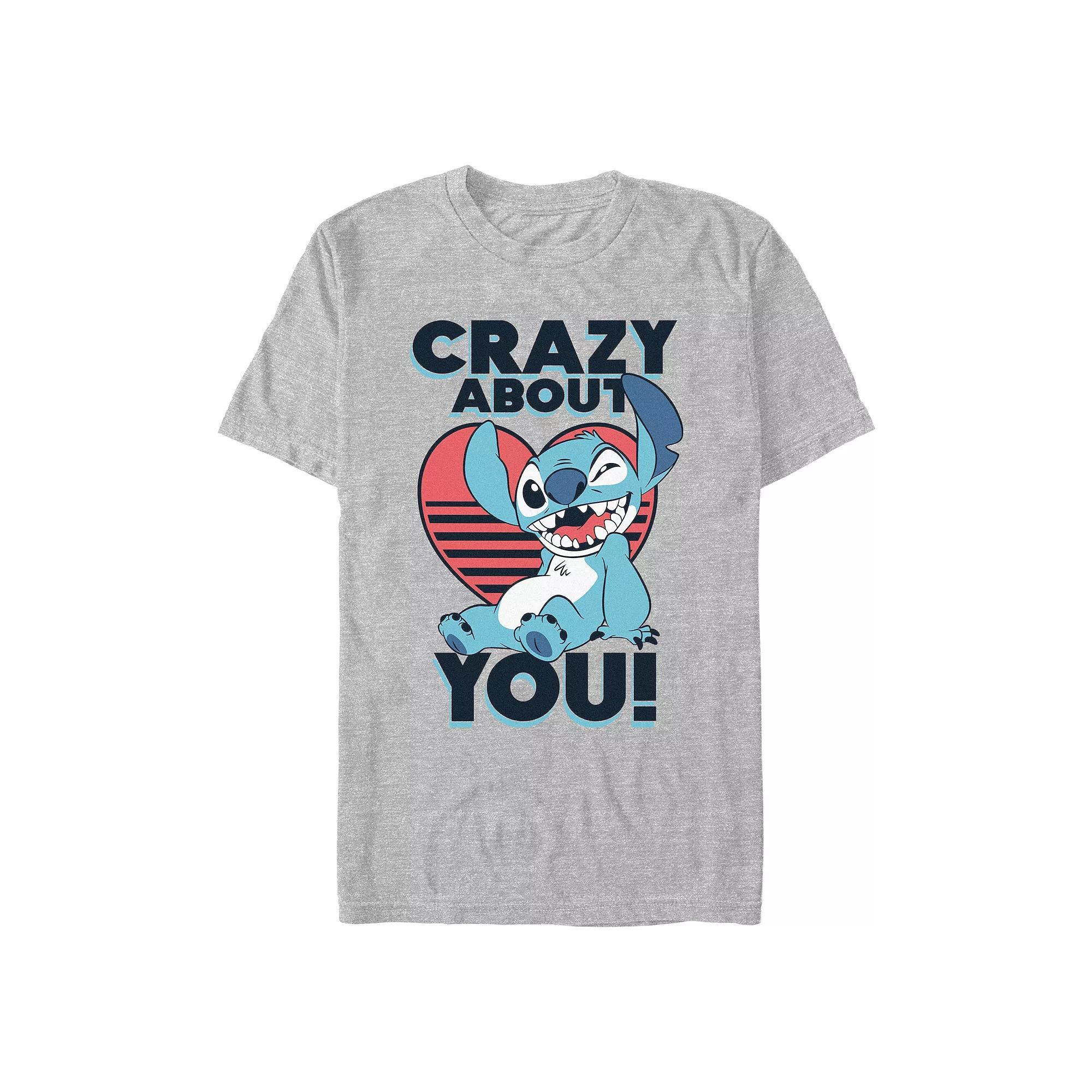 Disney's Lilo & Stitch Crazy About You Men's Graphic Tee,  Product Image