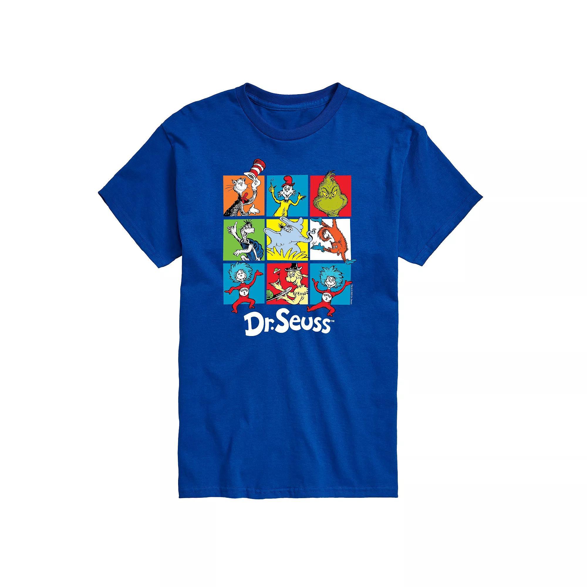 Big & Tall Dr Seuss Grid Tee, Men's,  Product Image