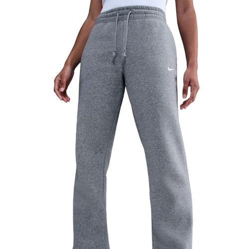 Womens Nike Sportswear Phoenix Fleece Mid-Rise Open-Hem Pants | HQ7723-063 Product Image