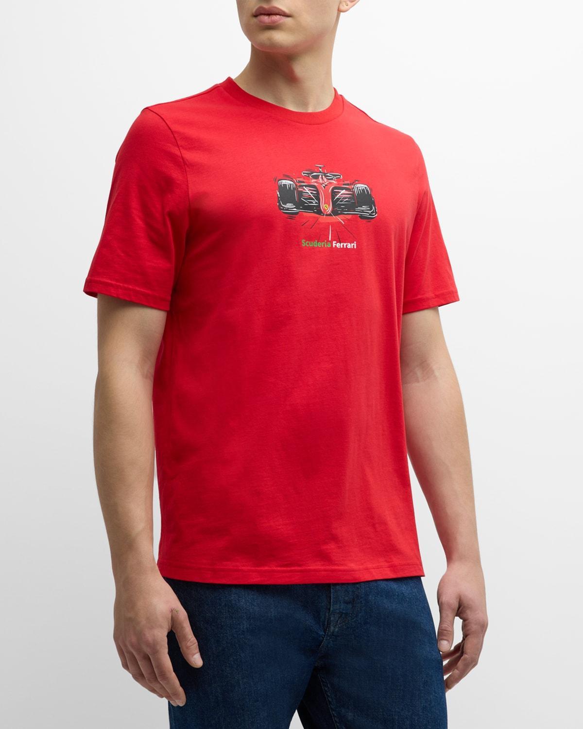 x Ferrari Mens Race Graphic T-Shirt Product Image