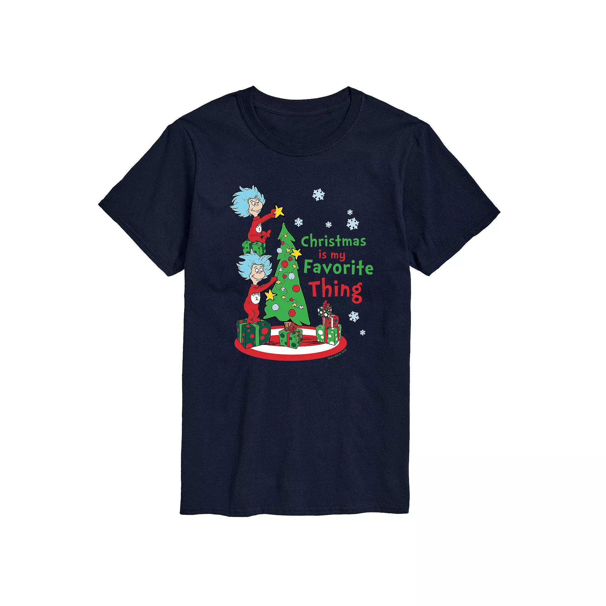 Men's Dr. Seuss Christmas is my Favorite Thing Tee,  Product Image