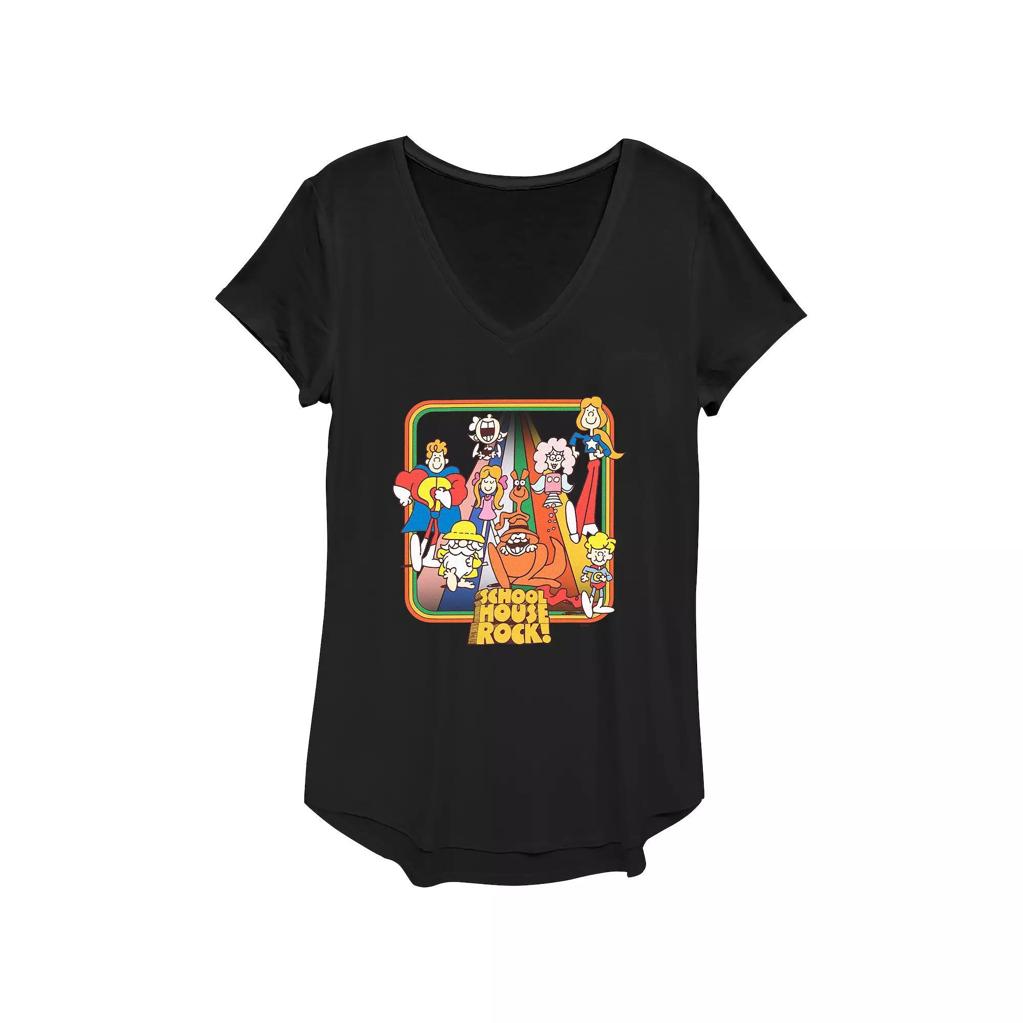 Disney's Schoolhouse Rock! Rainbow Road Walk Women's Graphic Tee,  Product Image