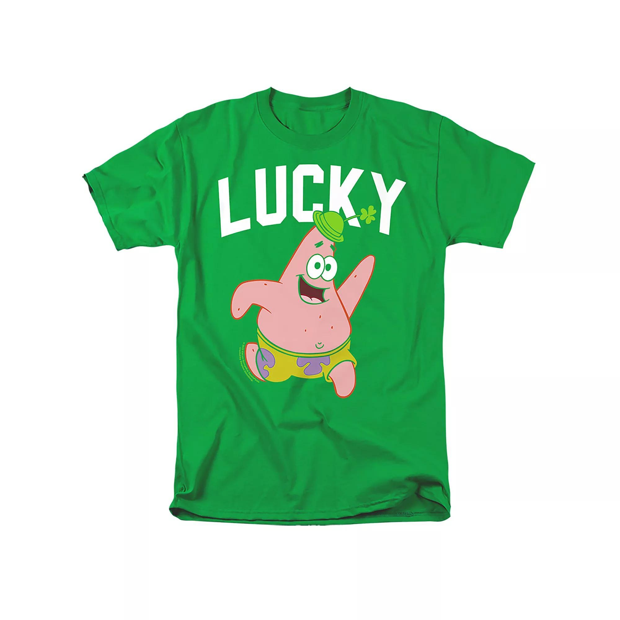 Men's SpongeBob Lucky Patrick Graphic Tee,  Product Image