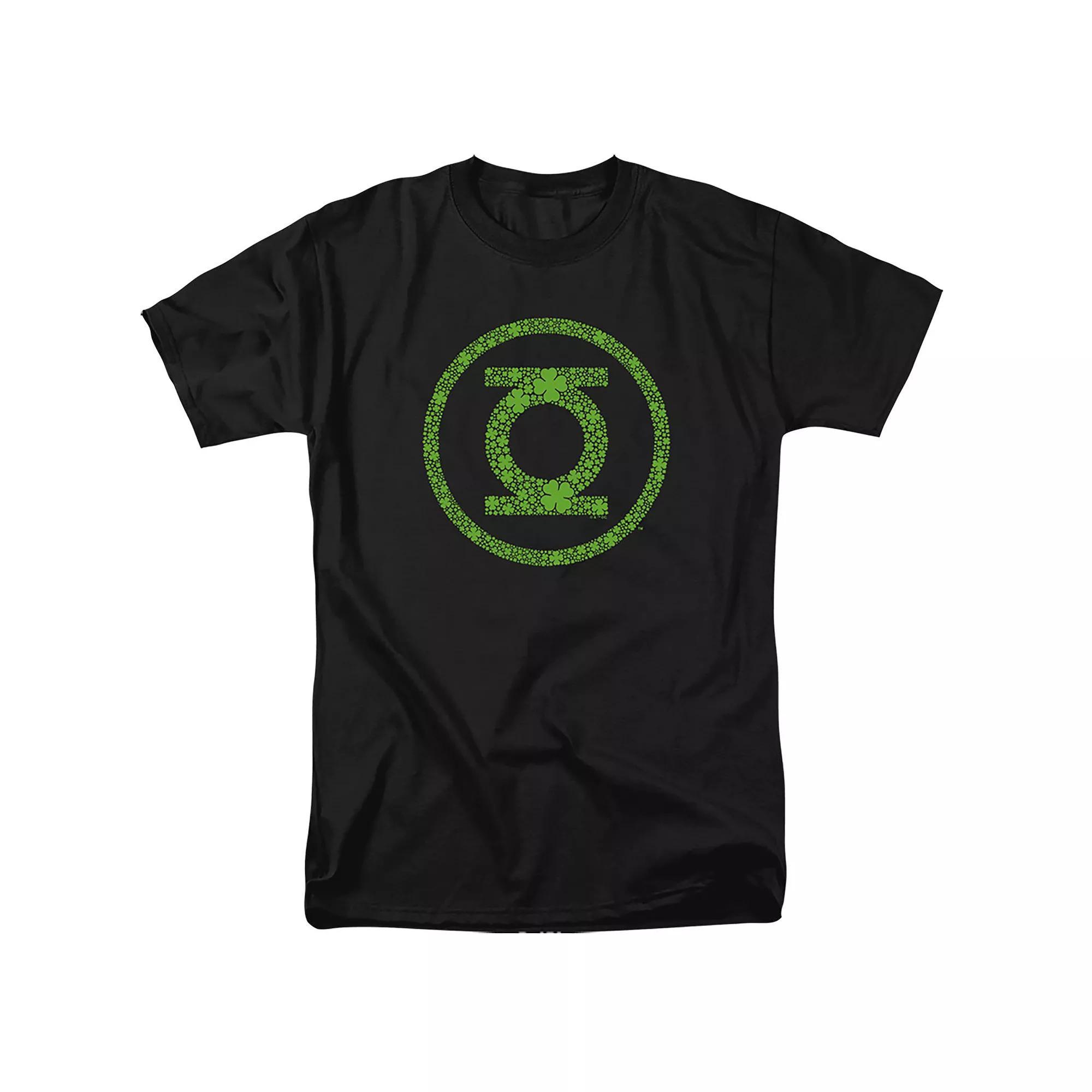 Men's Green Lantern St. Patrick's Day Graphic Tee, Size: Medium, Black Product Image