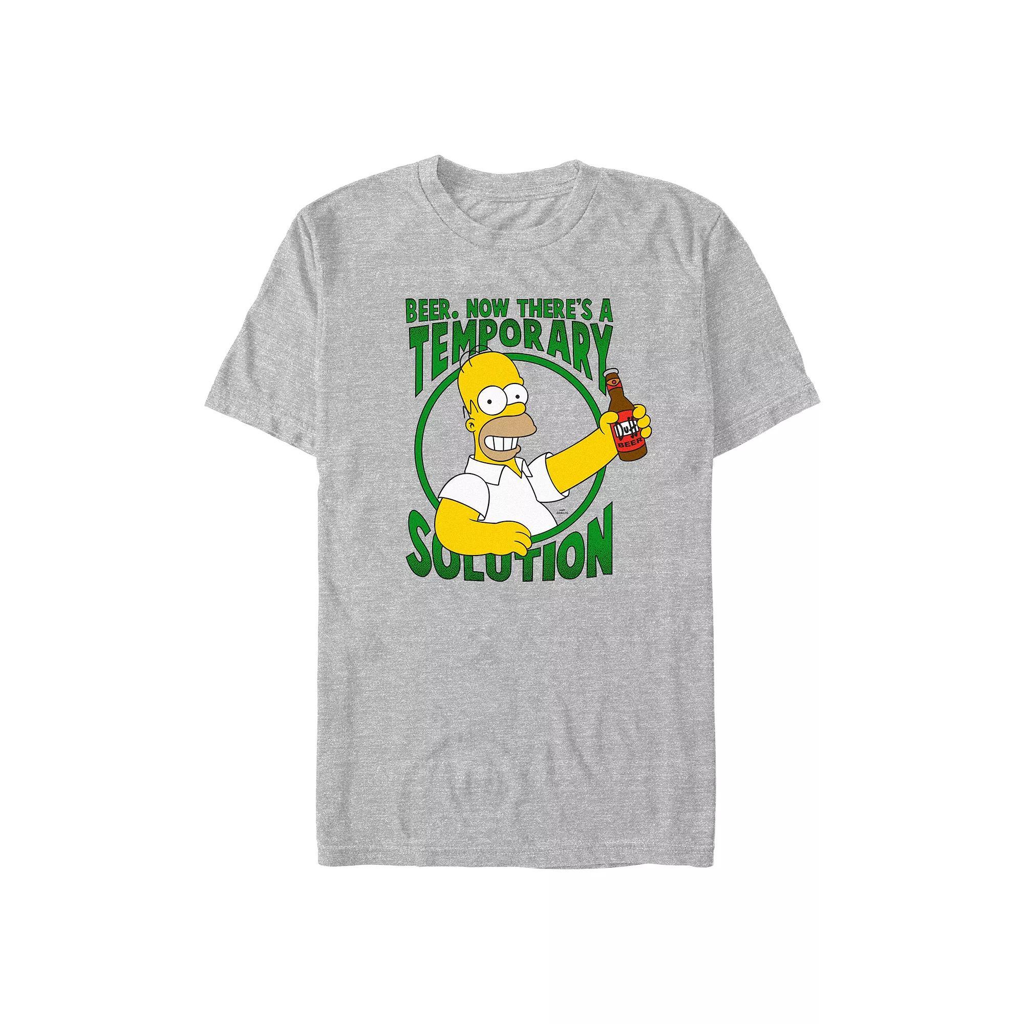 Men's The Simpsons Temporary Solution Graphic Tee,  Product Image