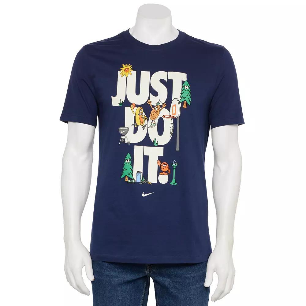 Men's Nike Just Do It Graphic Tee, Size: Large, College Blue Product Image