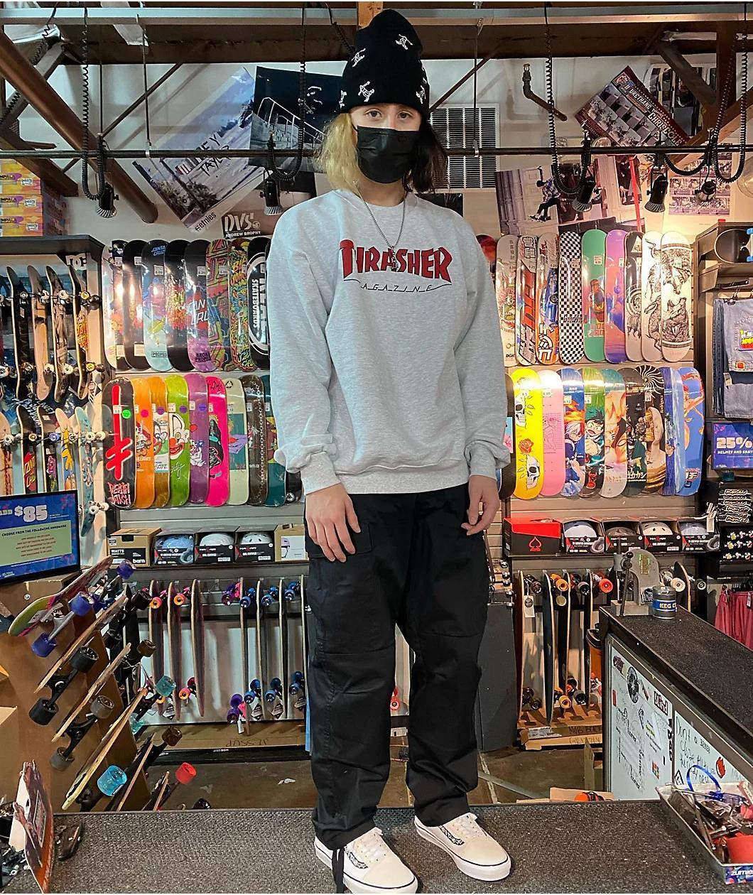 Empyre Loose Fit Black Cargo Skate Pants Product Image