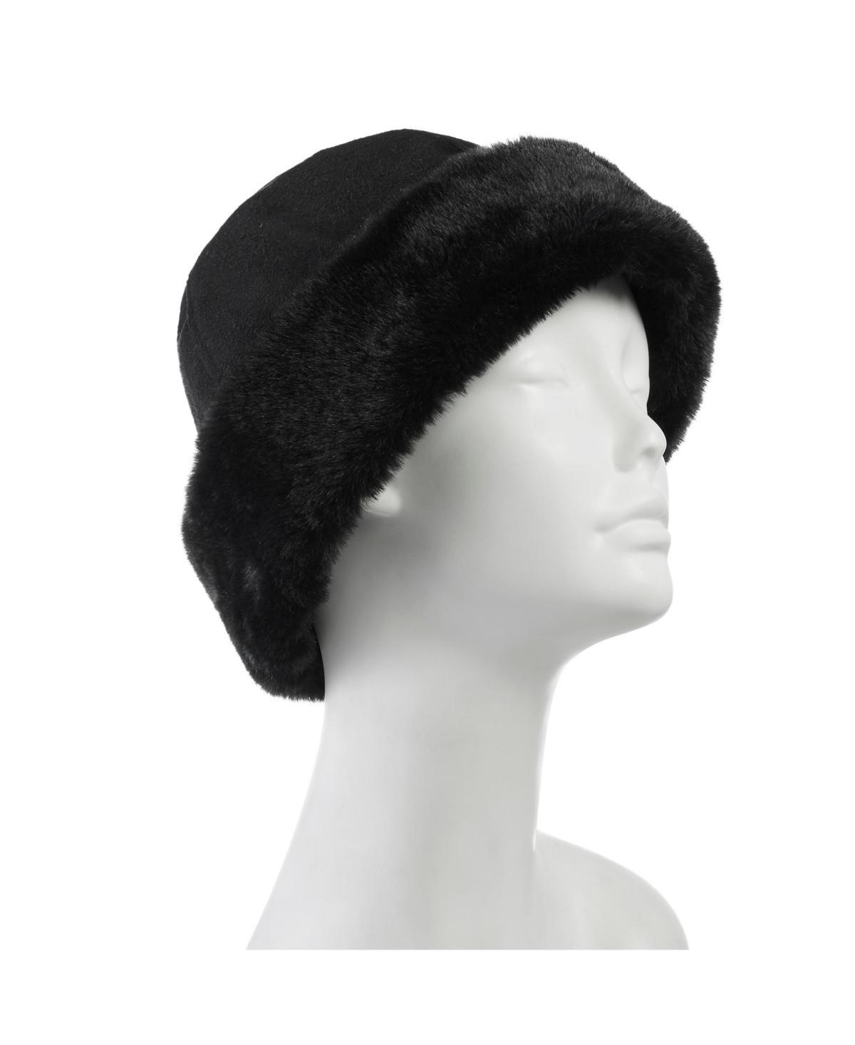 Womens isotoner Microsuede Faux Fur Hat Product Image