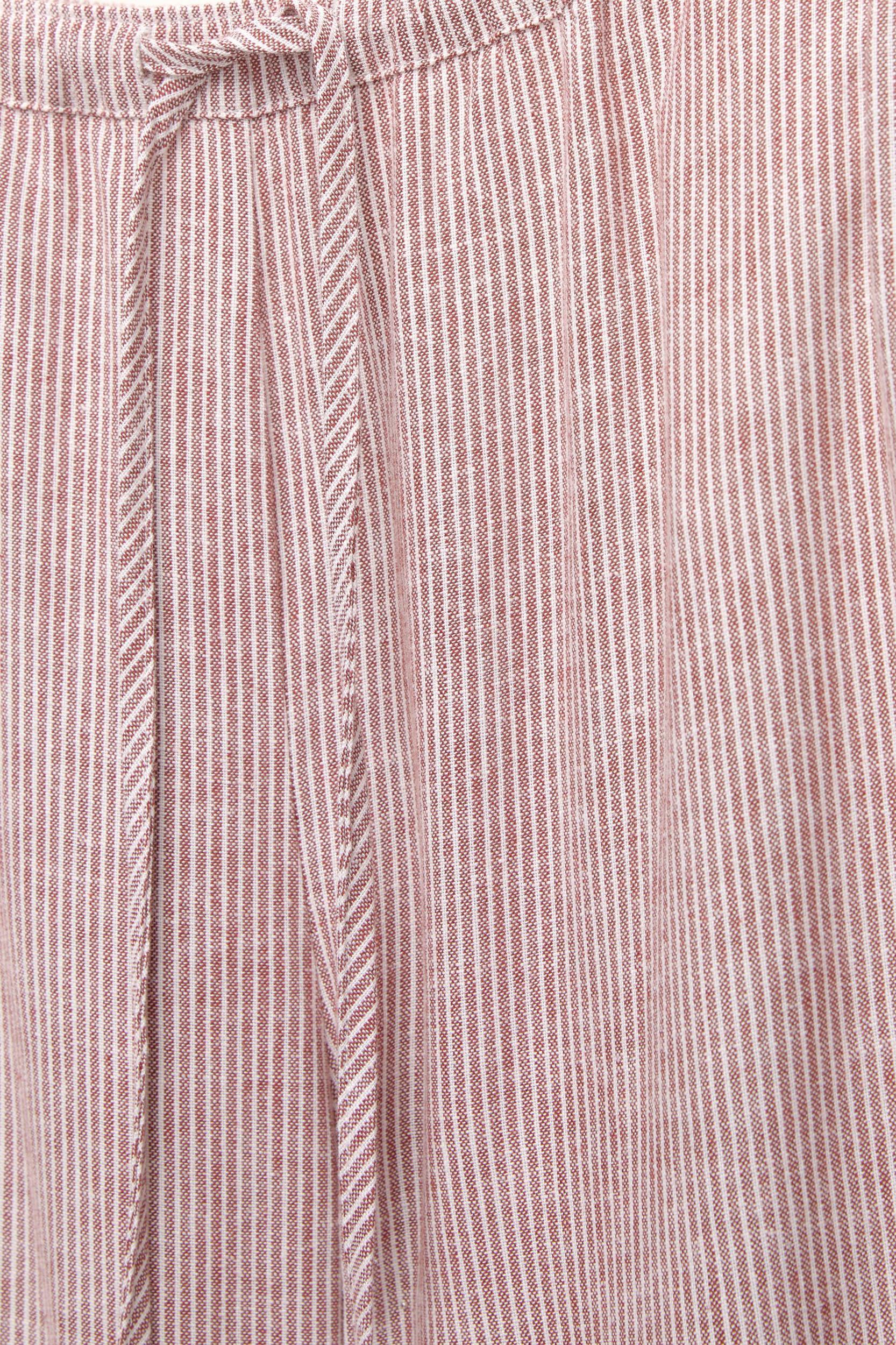 Striped pajama-style pants Product Image