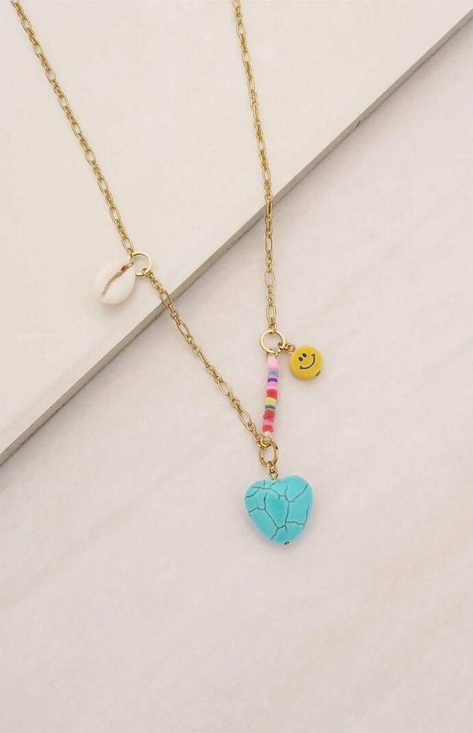 Ettika Only Good Vibes Charm Necklace Product Image