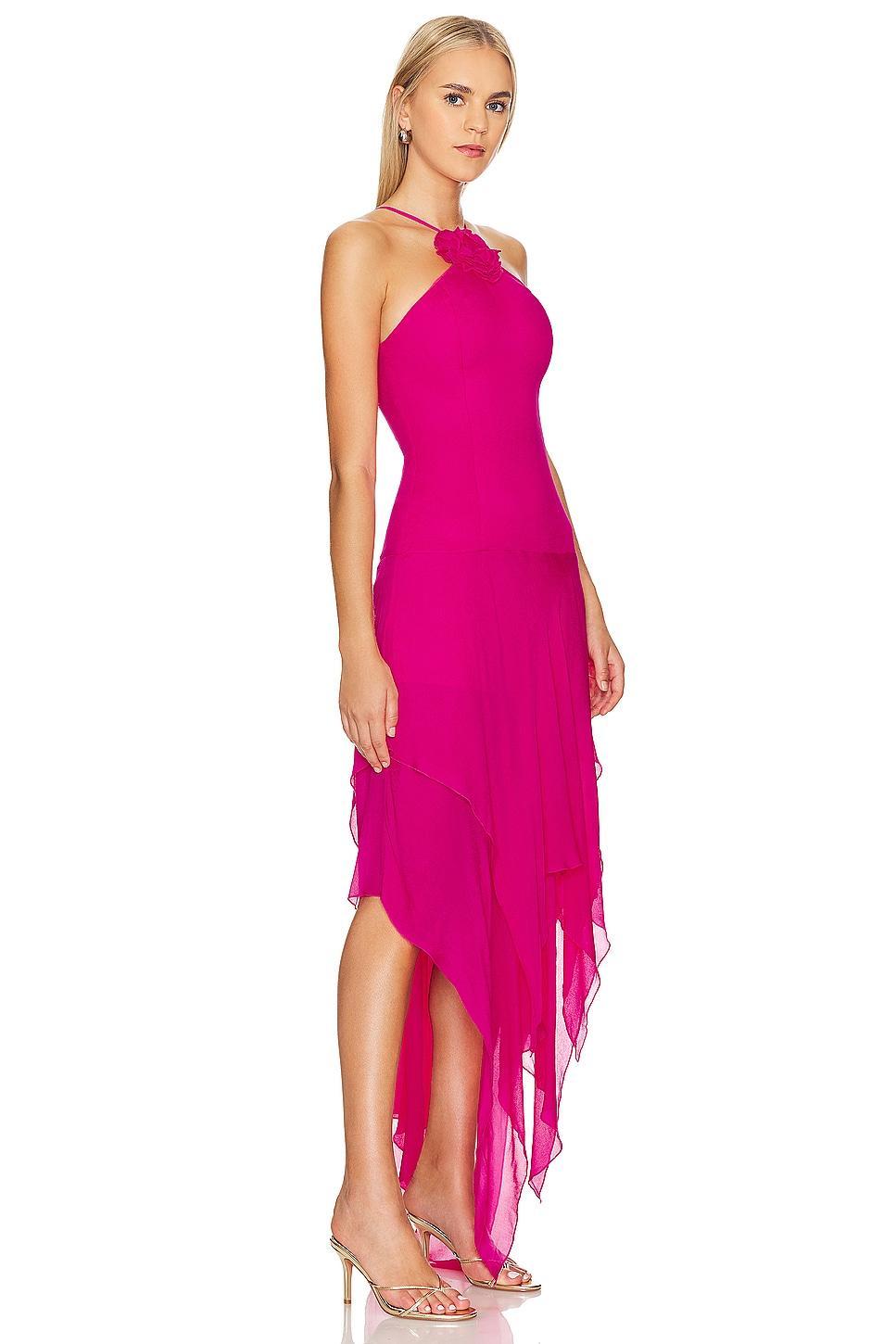 Lovers and Friends Shelby Asymmetric Dress in Pink Product Image