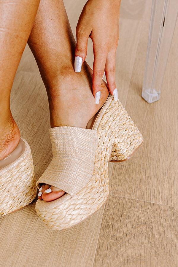 The Hailey Raffia Woven Heel Product Image