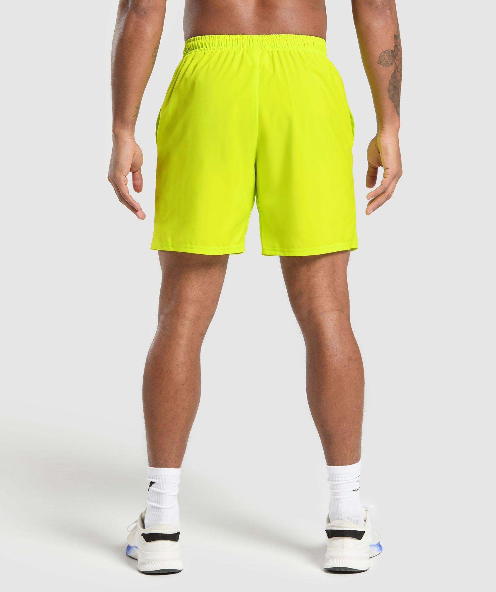 Gymshark Arrival 7" Shorts - Shock Green Male Product Image