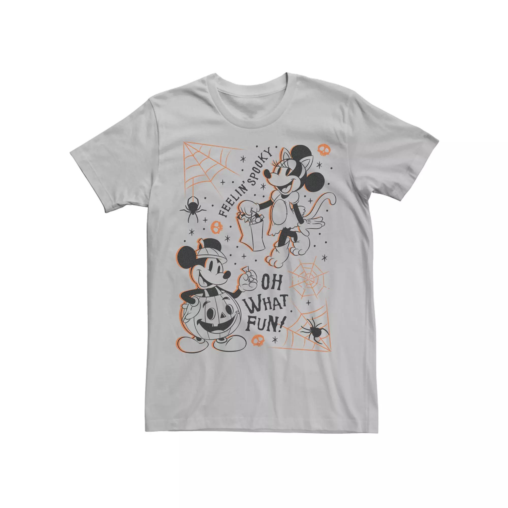 Disney's Mickey Classic Halloween Minnie Mouse Feelin' Spooky Costumes Men's Tee,  Product Image