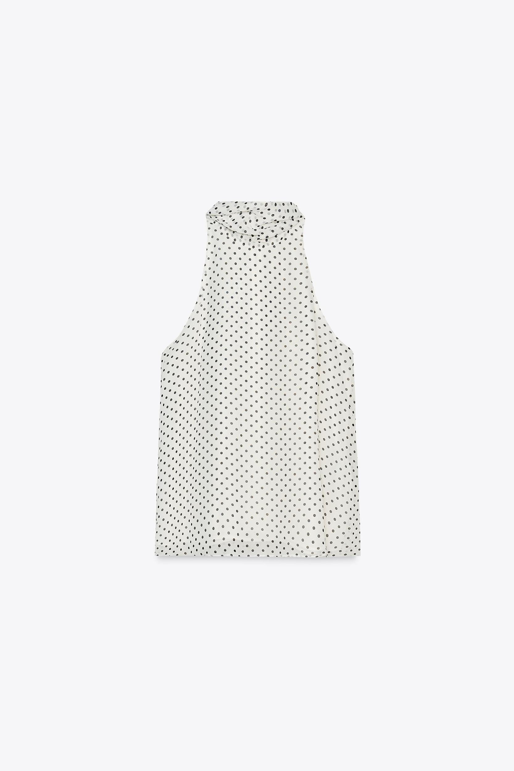 ZW COLLECTION POLKA DOT HALTER TOP Product Image