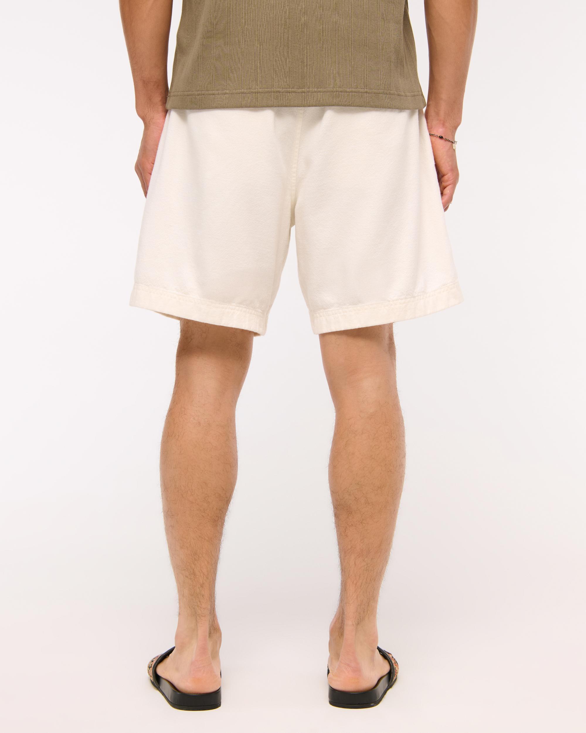 Cotton Texture Pull-On Short Product Image