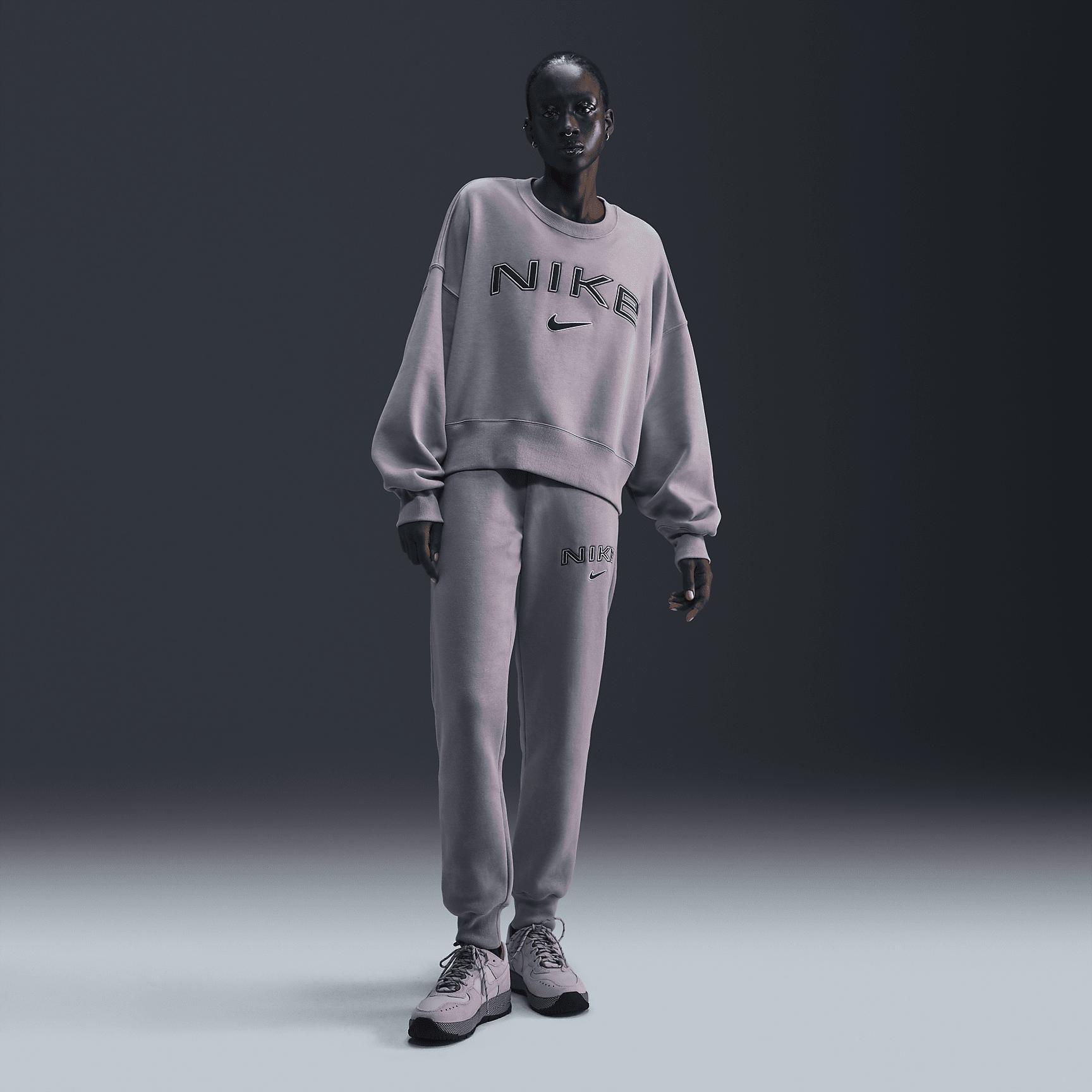 Nike Sportswear Phoenix Fleece Women's Over-Oversized Crew-Neck Logo Sweatshirt Product Image