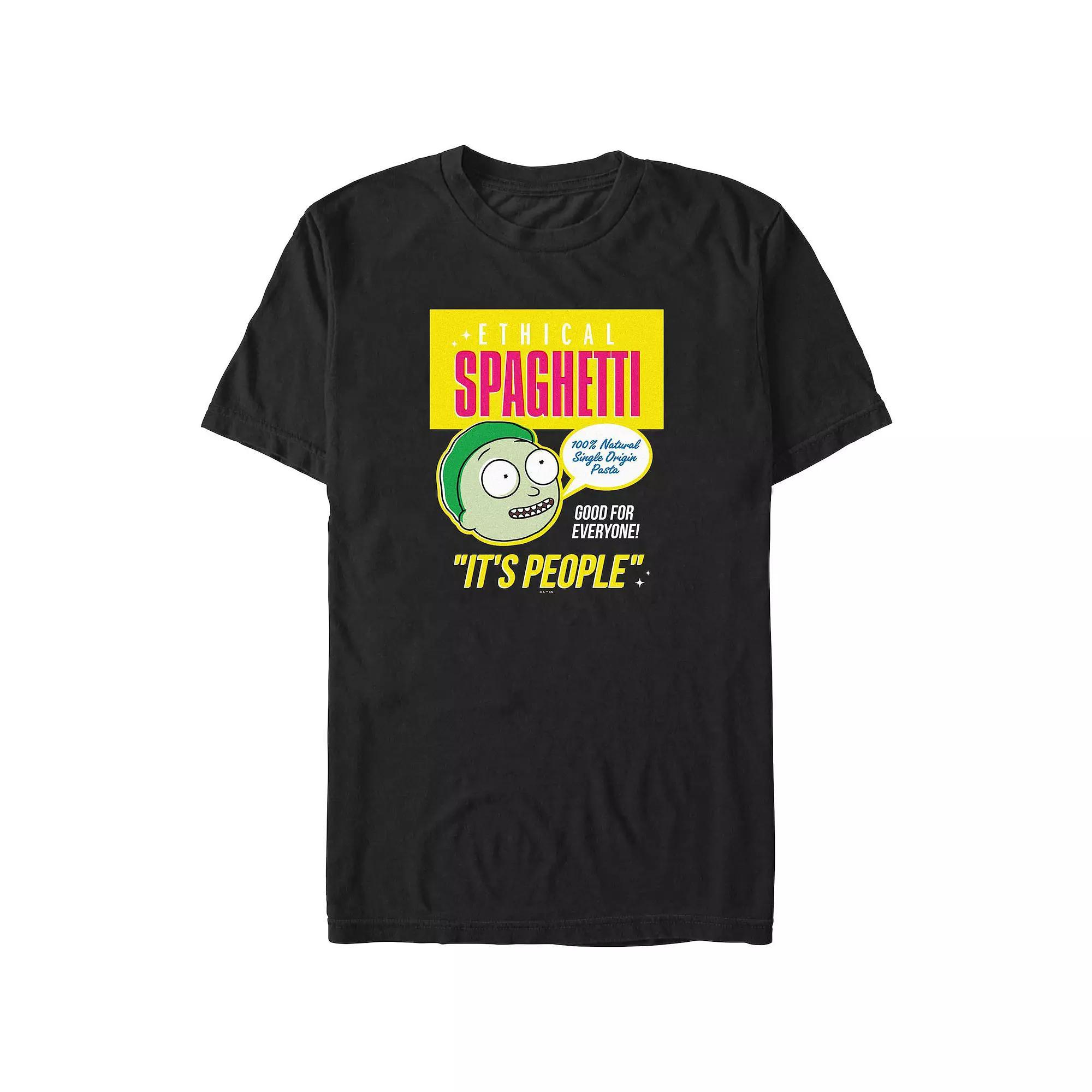 Big & Tall Rick And Morty Ethical Spaghetti Graphic Tee, Men's, Size: 3XB, Black Product Image