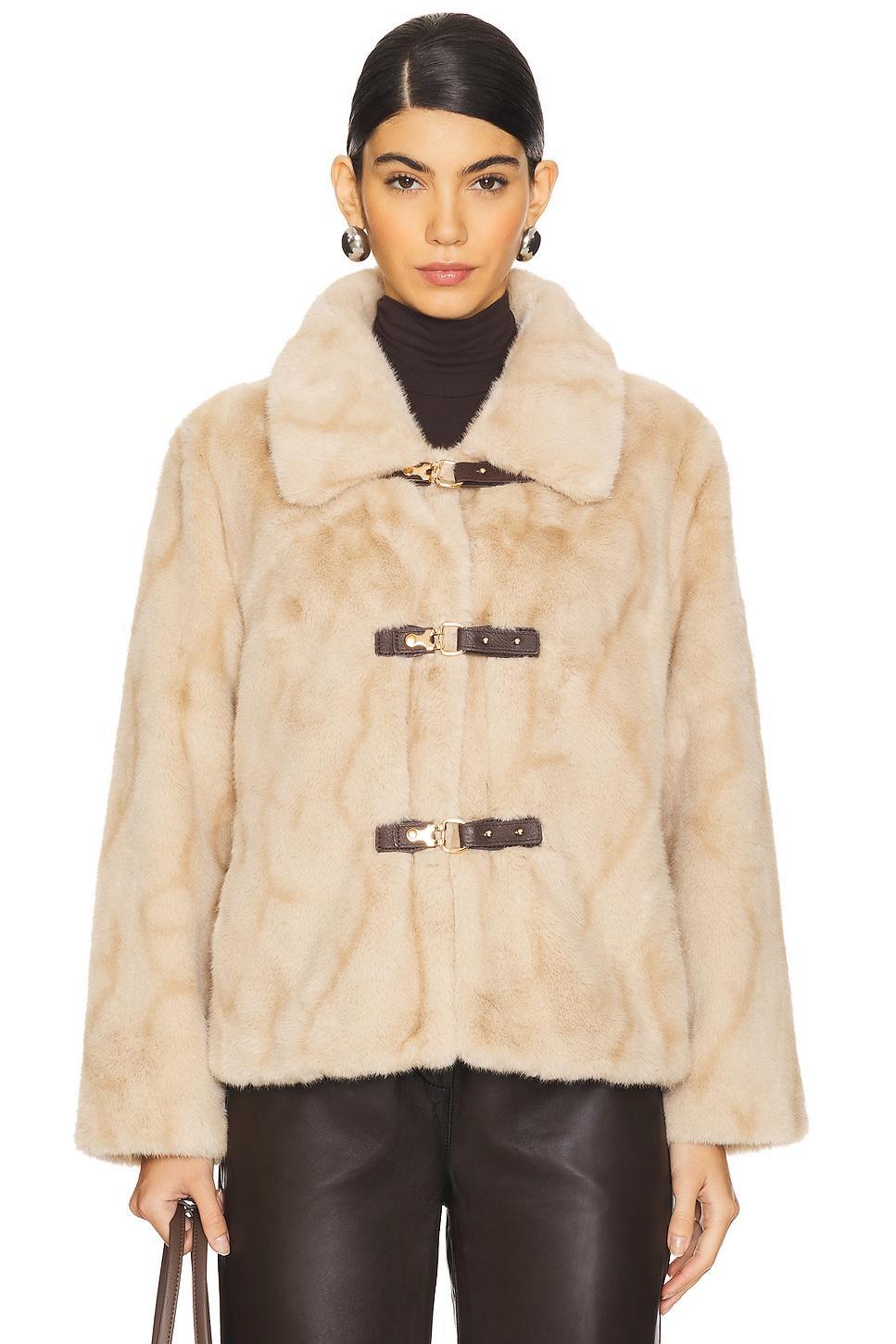 Tegan Faux Fur Coat HEARTLOOM Product Image