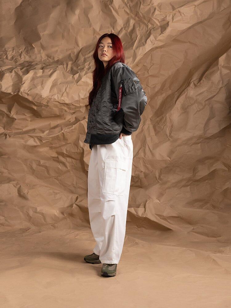 WOMEN'S MA-1 SHIRRING BOMBER JACKET Product Image