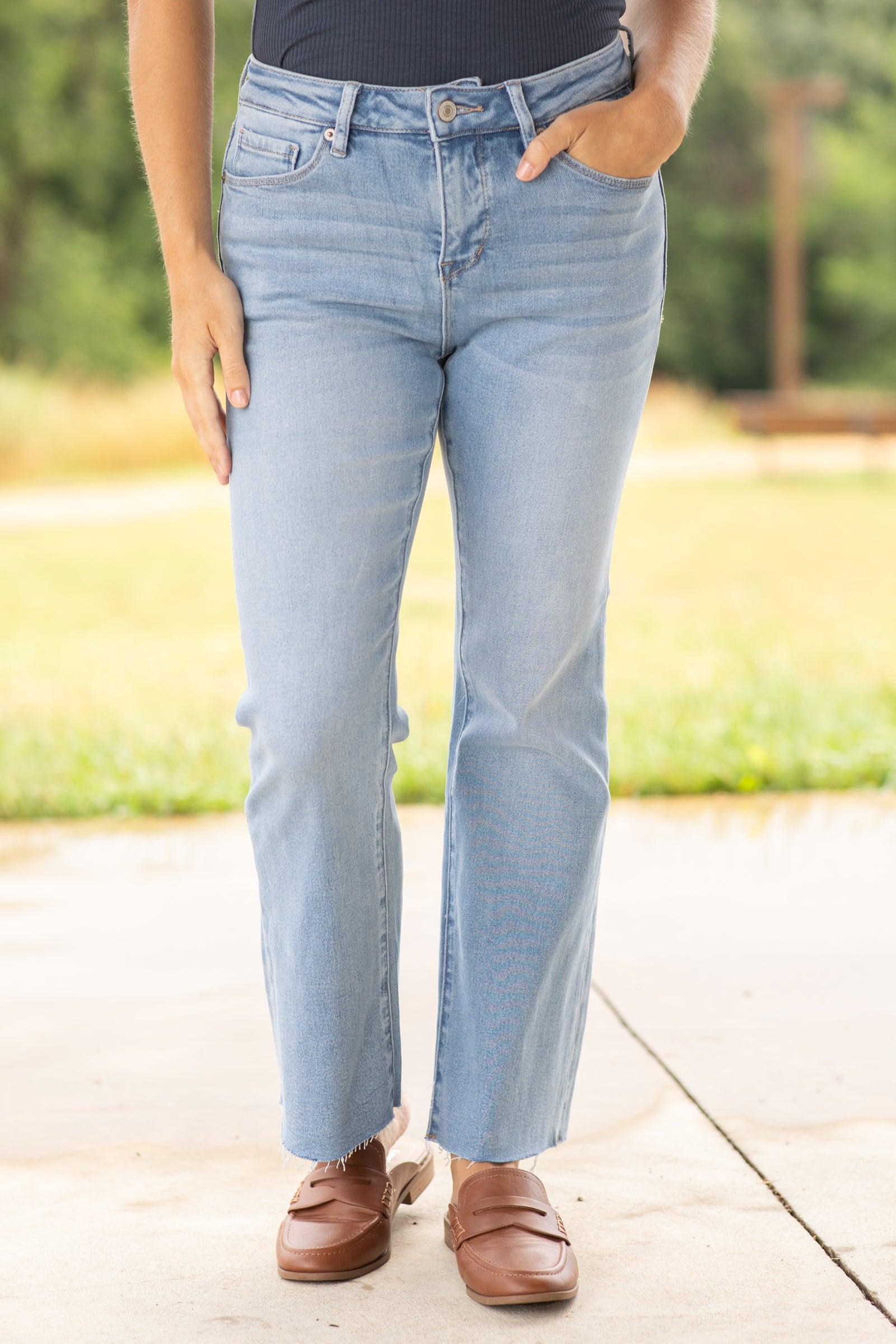 Mica Tummy Tuck High Rise Cropped Flare Jean Product Image