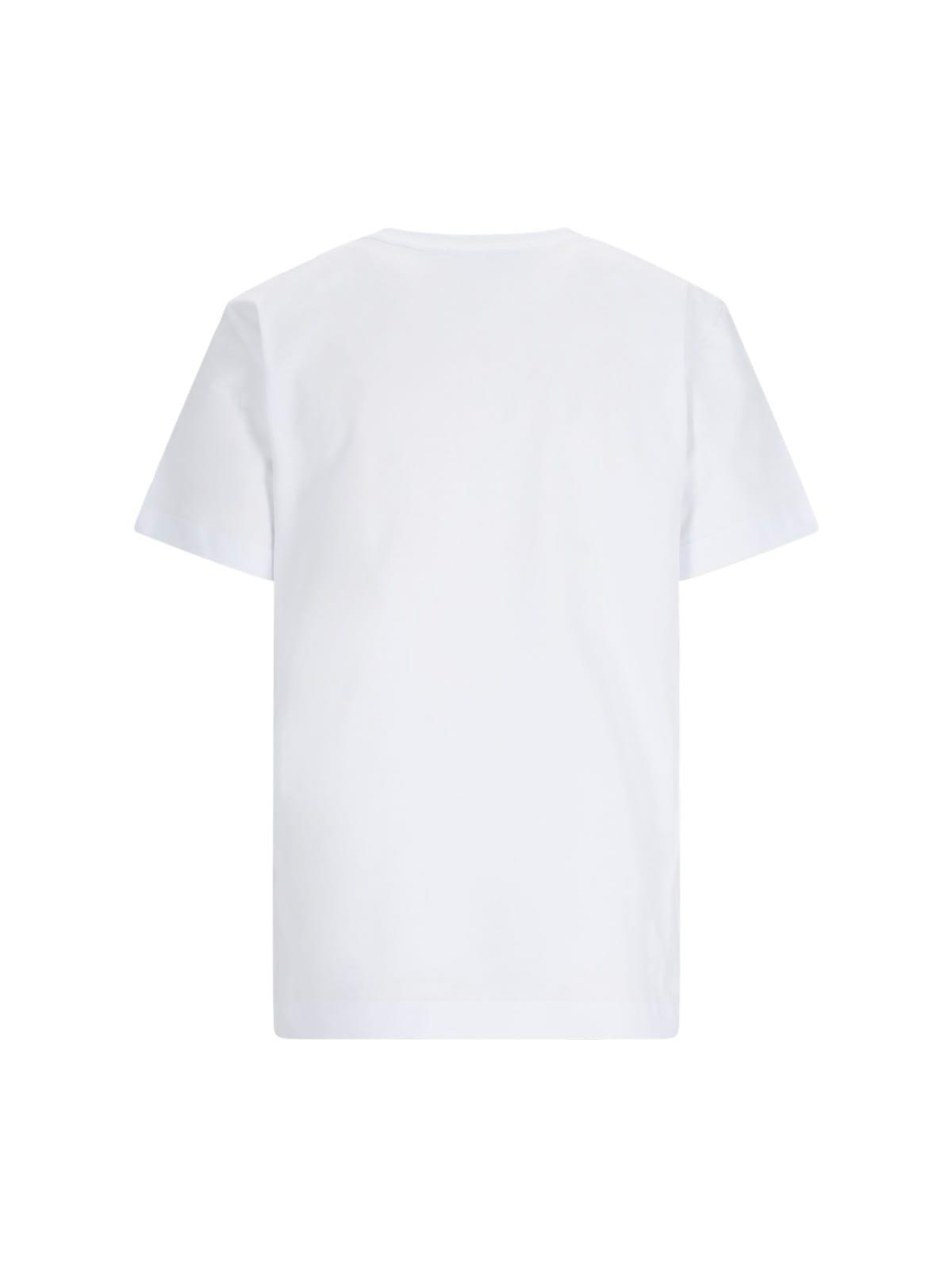 MSGM Logo T-shirt In White Product Image