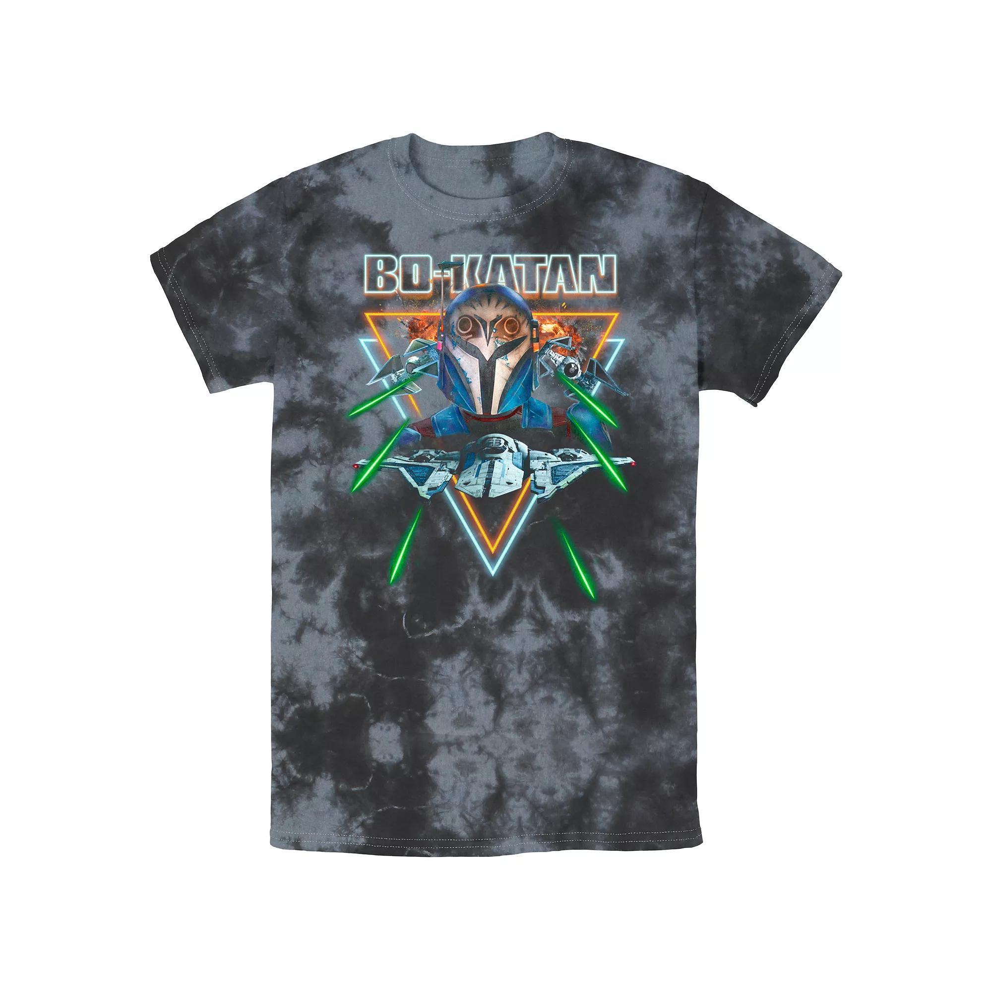 Men's The Mandalorian Mando's Team Group Shot Bombard Wash Graphic Tee,  Product Image