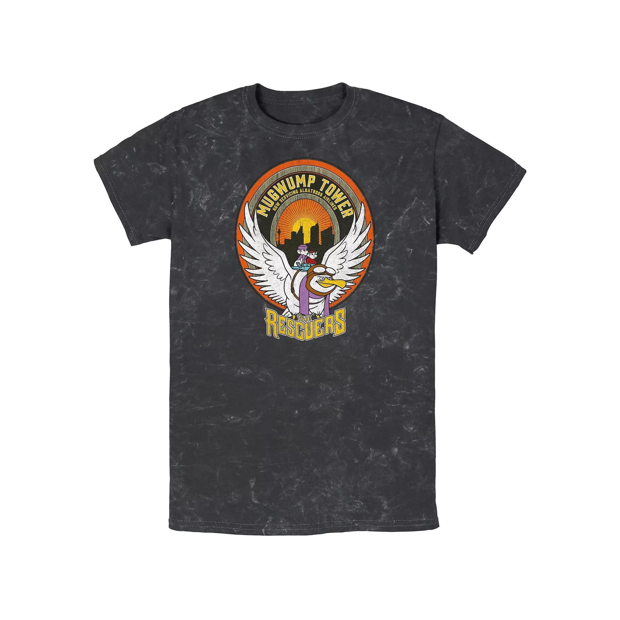 Disney's The Rescuers Men's Mugwump Tower Albatross Airlines Graphic Tee, Size: XL, Black Product Image