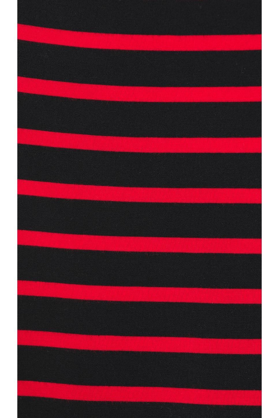 Lovers and Friends Carmen Top in Black & Red Stripe Product Image