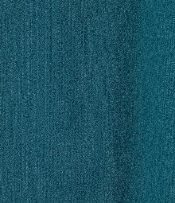 Eileen Fisher Silk Georgette Crepe Crew Neck Sleeveless Shell Tank Product Image