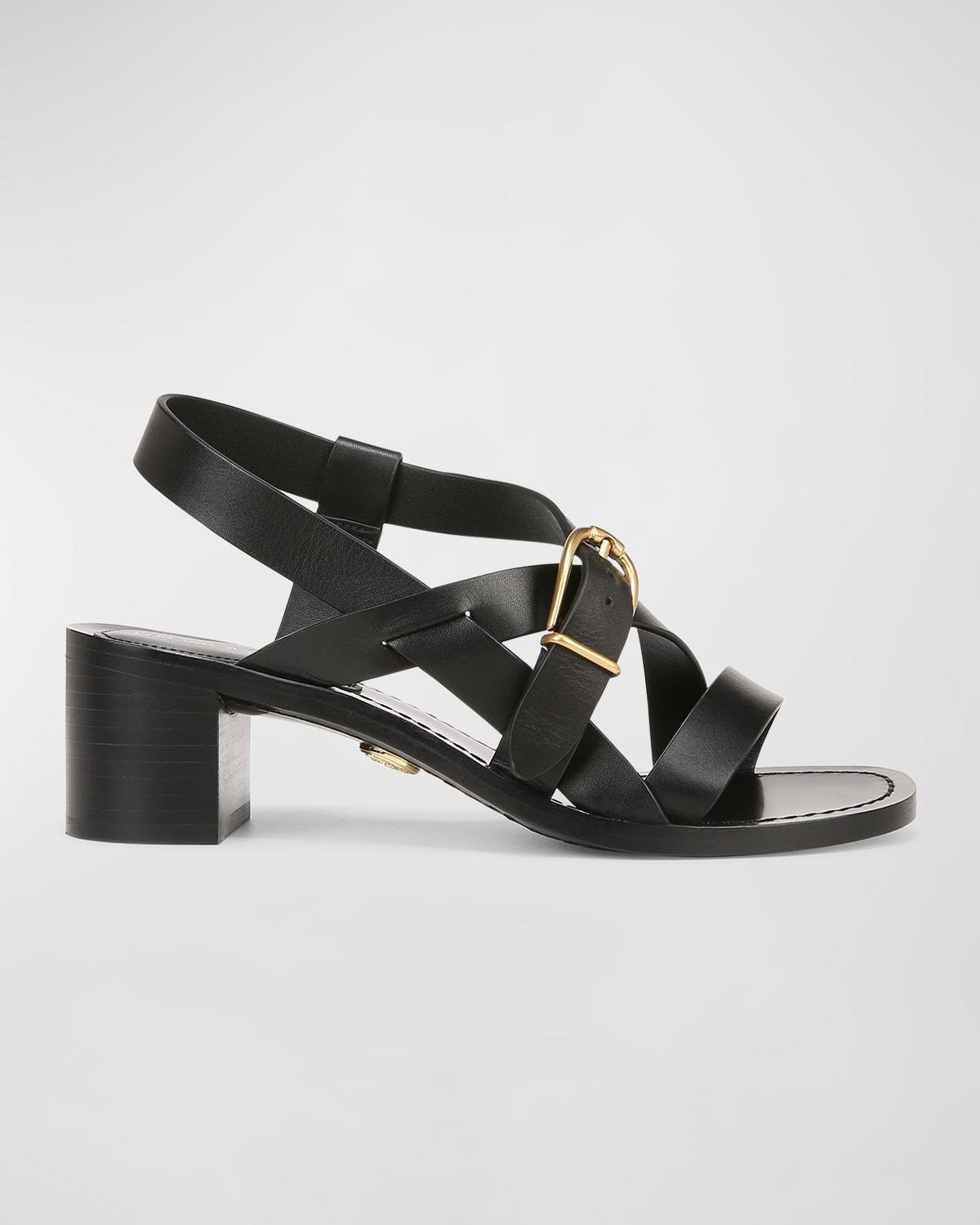 Veronica Beard Womens Etta Strappy Block Heel Sandals Product Image