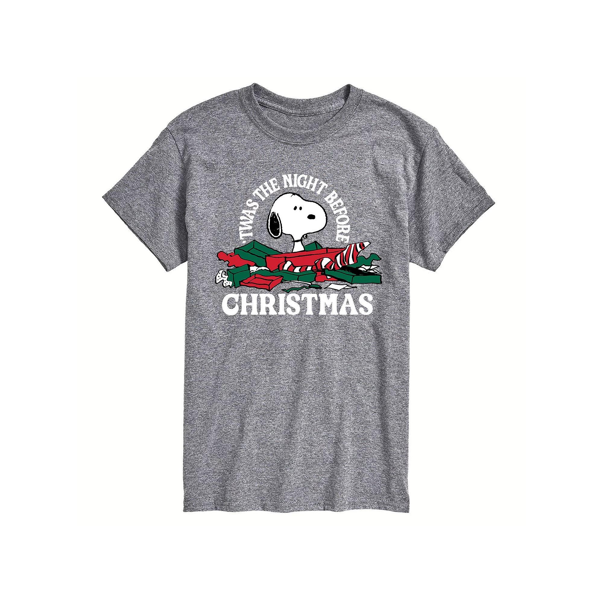 Men's Peanuts 'Twas The Night Before Christmas Tee,  Product Image