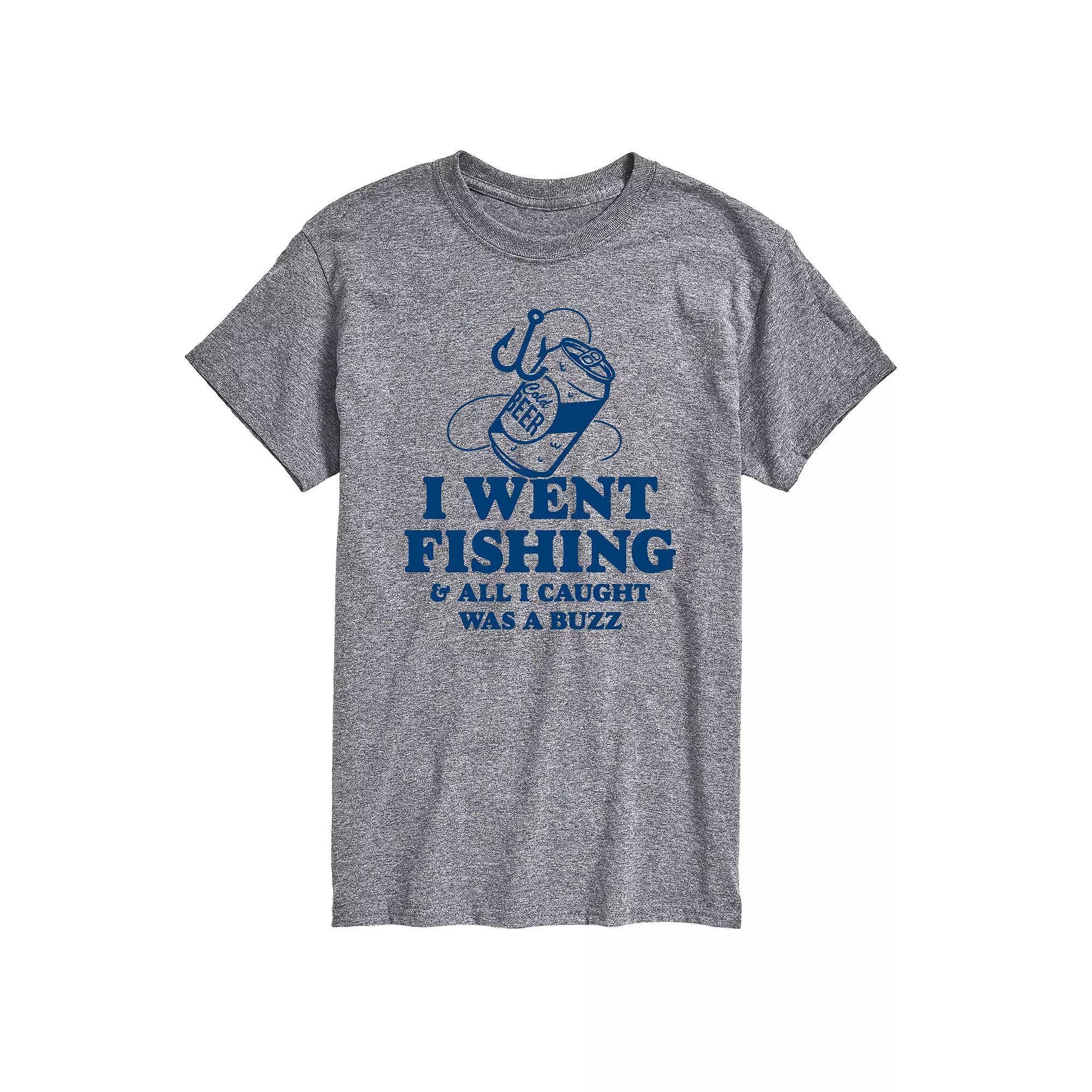 Men's Went Fishing Caught A Buzz Graphic Tee,  Product Image