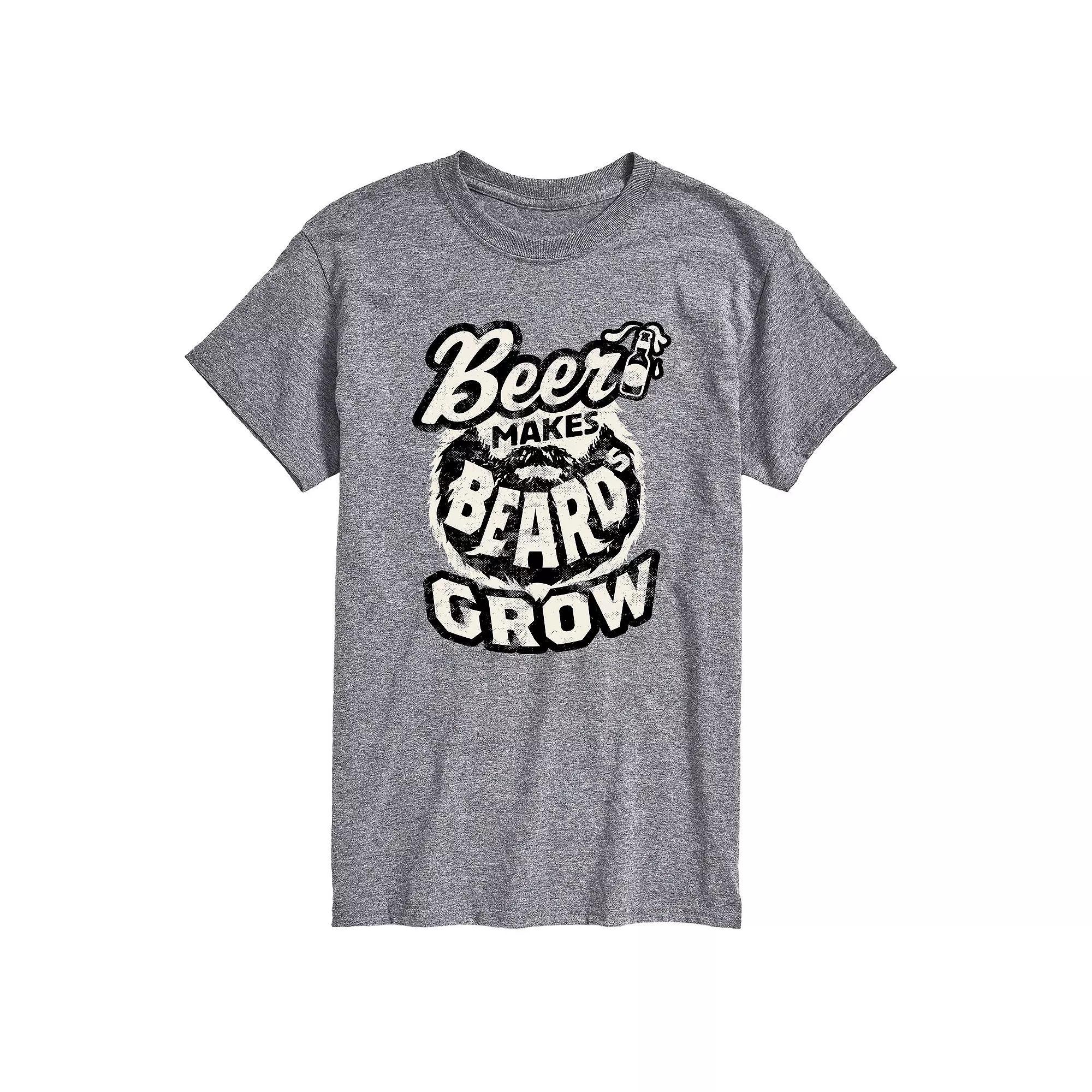 Men's Beer Makes Beards Grow Tee,  Product Image