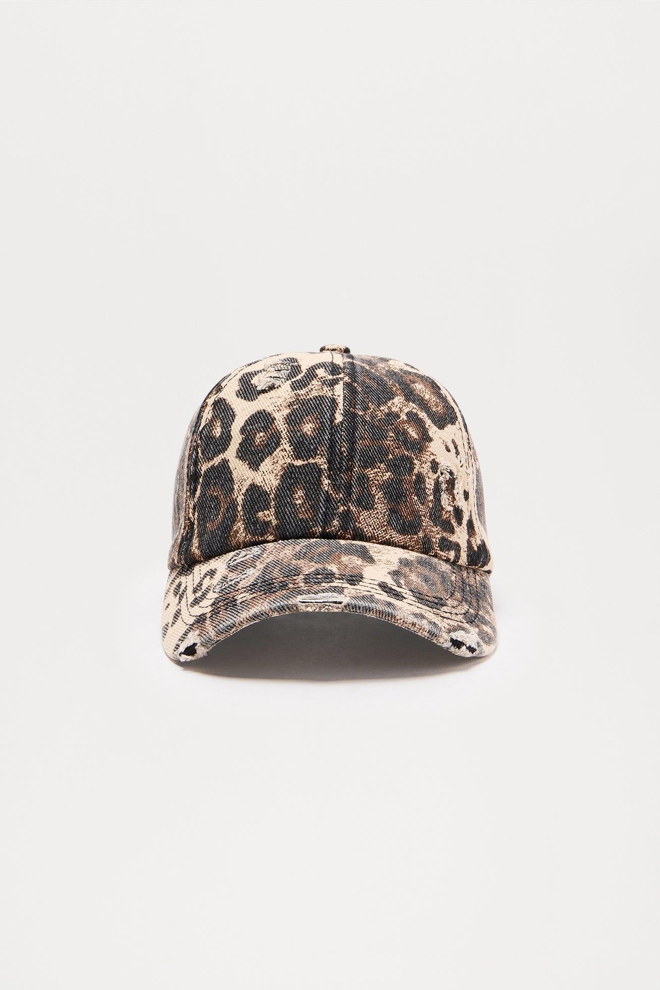 Catch Up With You Later Baseball Hat - Leopard Product Image