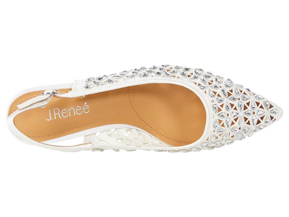 J. Renee Diyara Satin Rhinestone Slingback Pumps Product Image