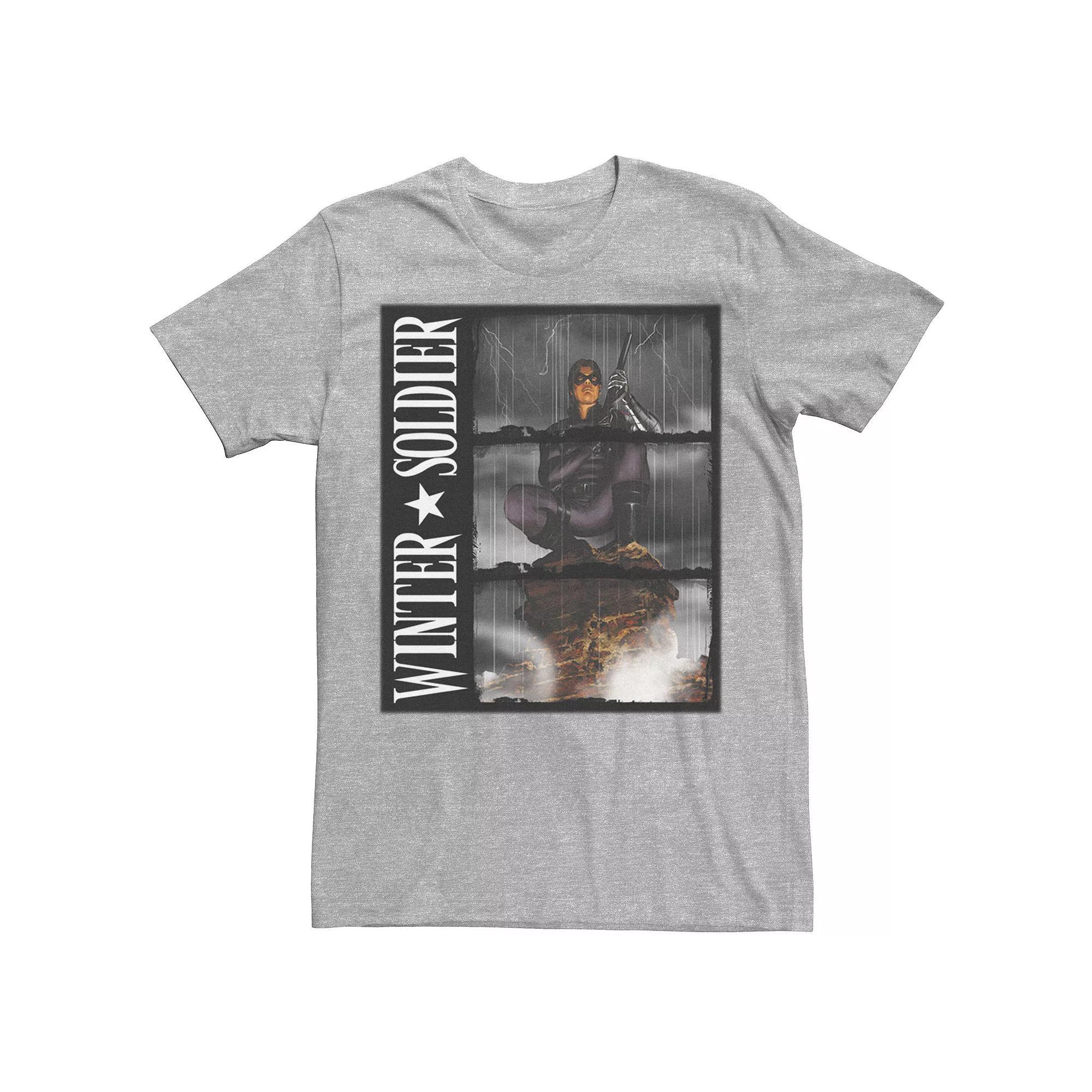 Mens Marvel Winter Soldier Block Portrait Tee Product Image